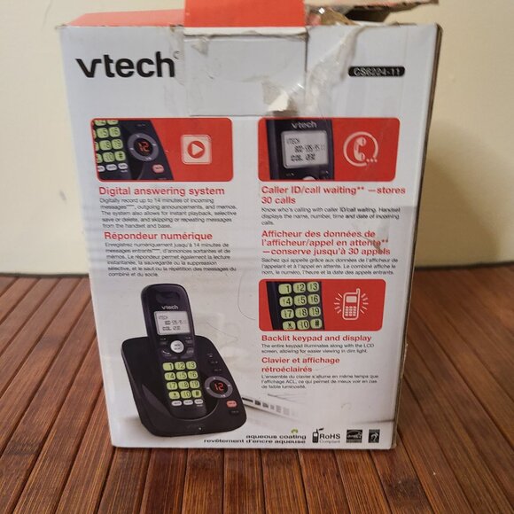 vtech Cordless Answering System Digital Answering Machine CS6224-11 - Picture 8 of 10